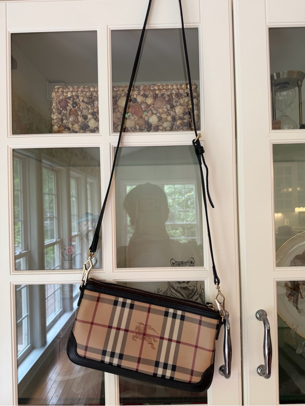 Burberry Haymarket Check Shoulder Bag